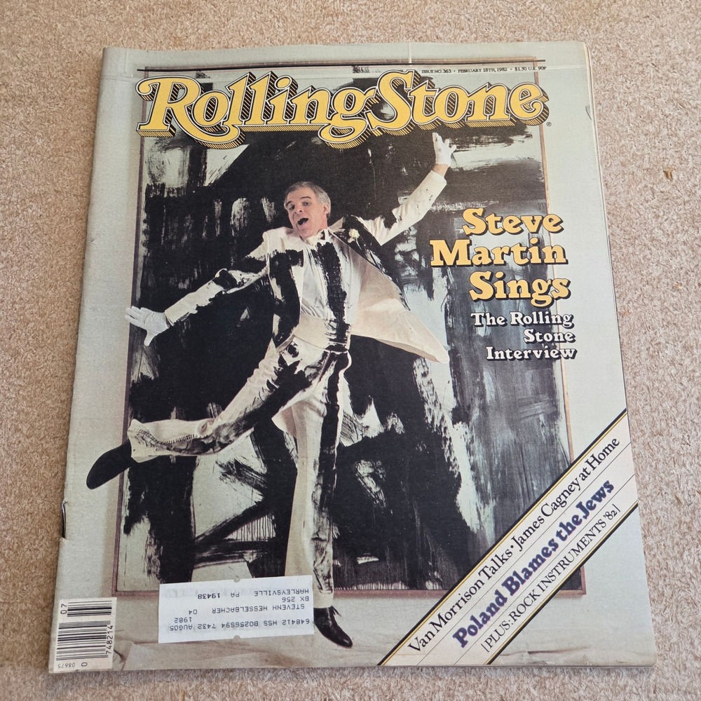 Rolling Stone Magazine Steve Martin Issue 363 Feb 18 1982 Van Morrison 80s Music
